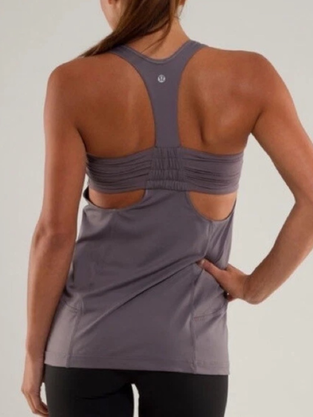 Lululemon Gray Racerback Built-In Bra Tank (Size 4 Approx)